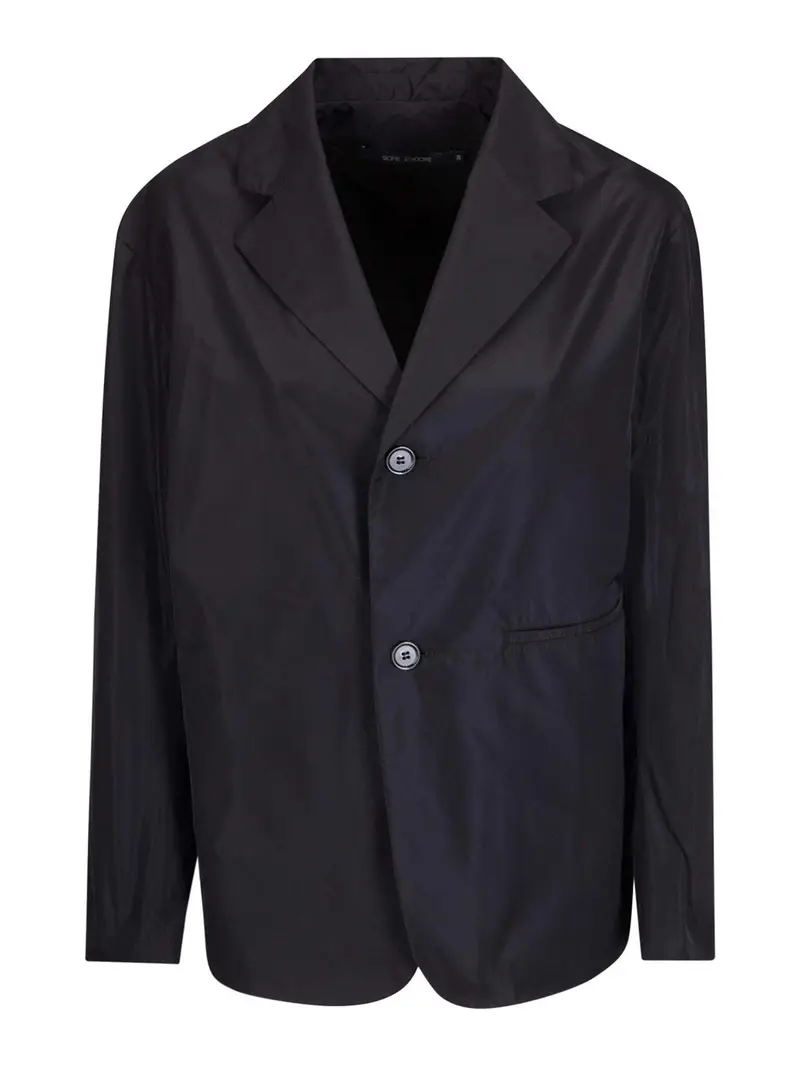 Blazer abbottonato a maniche lunghe Grigio