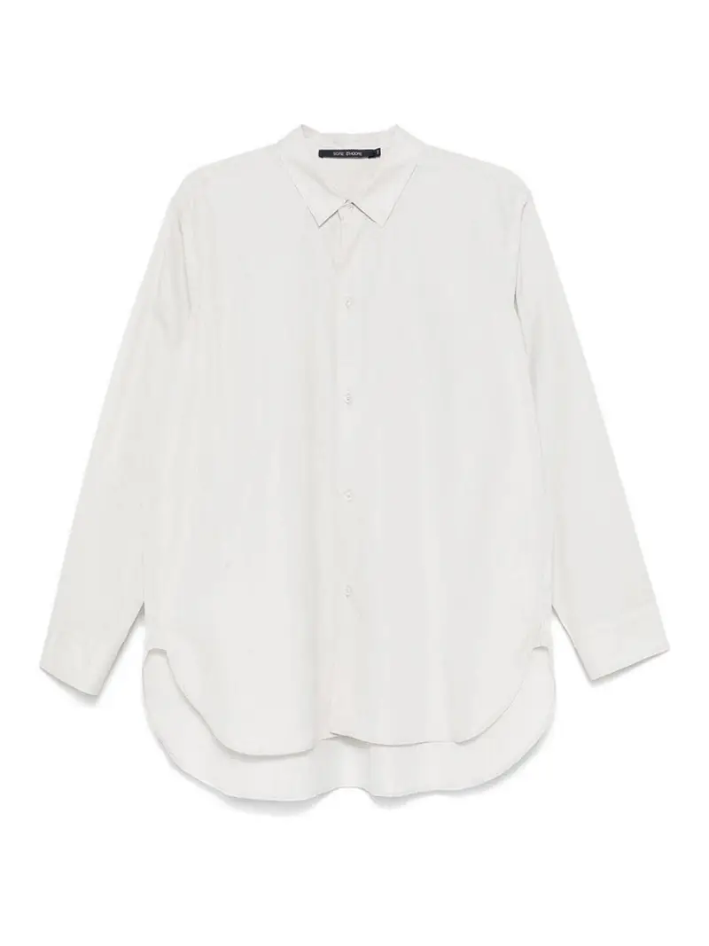 Camicia a maniche lunghe con bottoni frontali Bianco