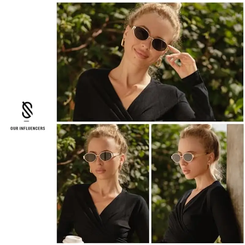 SOJOS Occhiali da sole Uomo Nero 1603787 miniatura 3