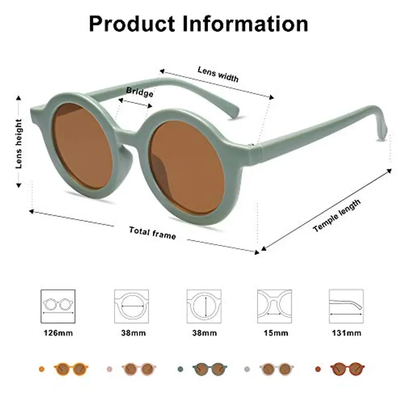 SOJOS Occhiali da sole Verde 2146028 miniatura 3