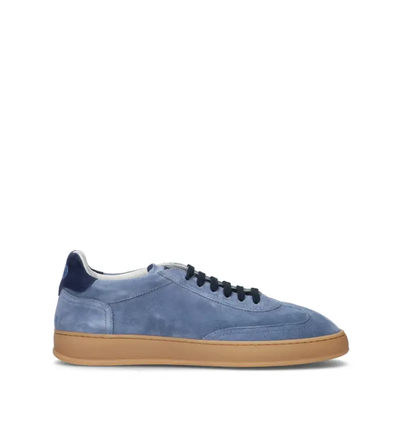 Sneaker uomo avio/blu in suede Vario