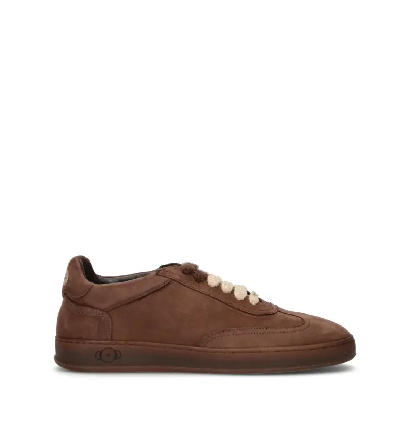 Sneaker uomo marrone in suede Vario