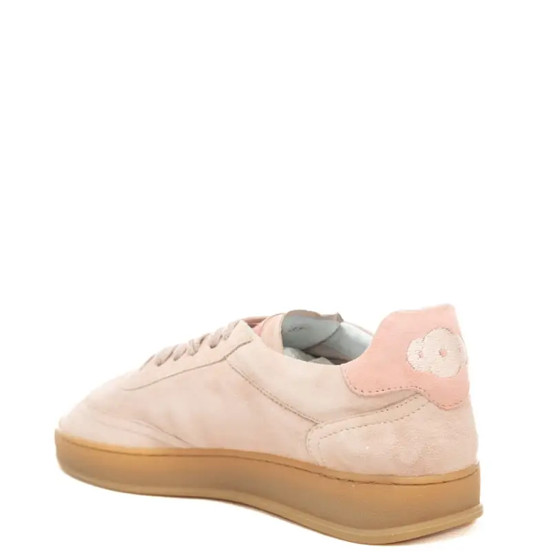 sneakers da donna amalfi in suede con fondo in gomma a contrasto colore beige chiaro miniatura 3