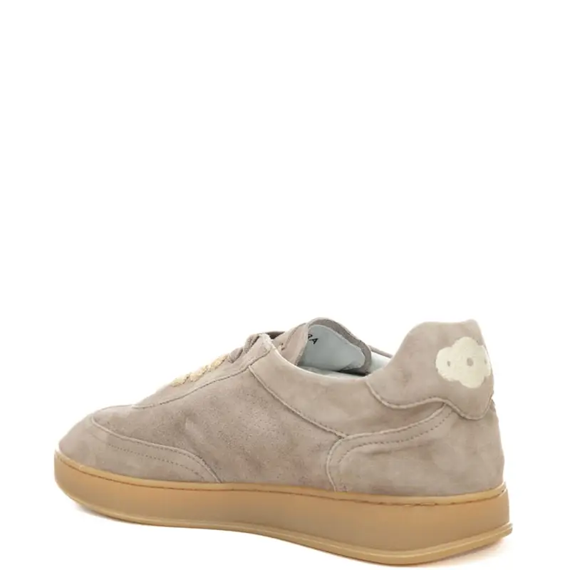 sneakers da uomo amalfi in suede con fondo in gomma a contrasto colore grigio miniatura 3