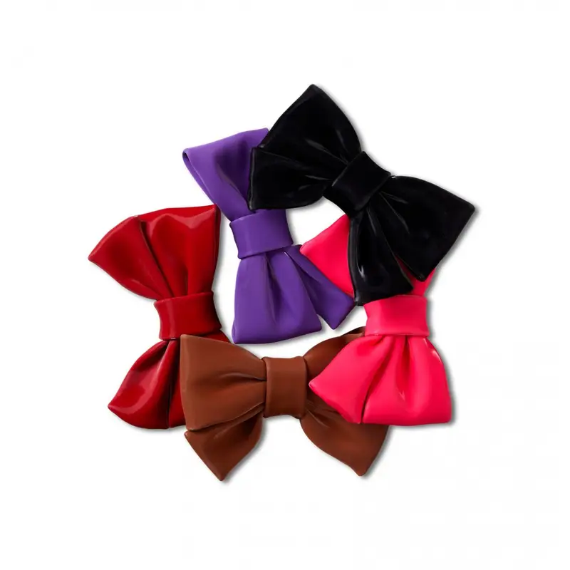 Solid romantic bow 5 pack