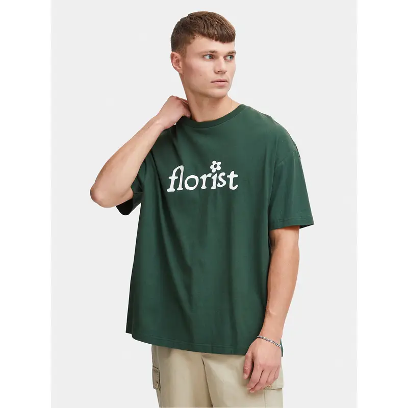 Solid T-shirt Verde 3340378