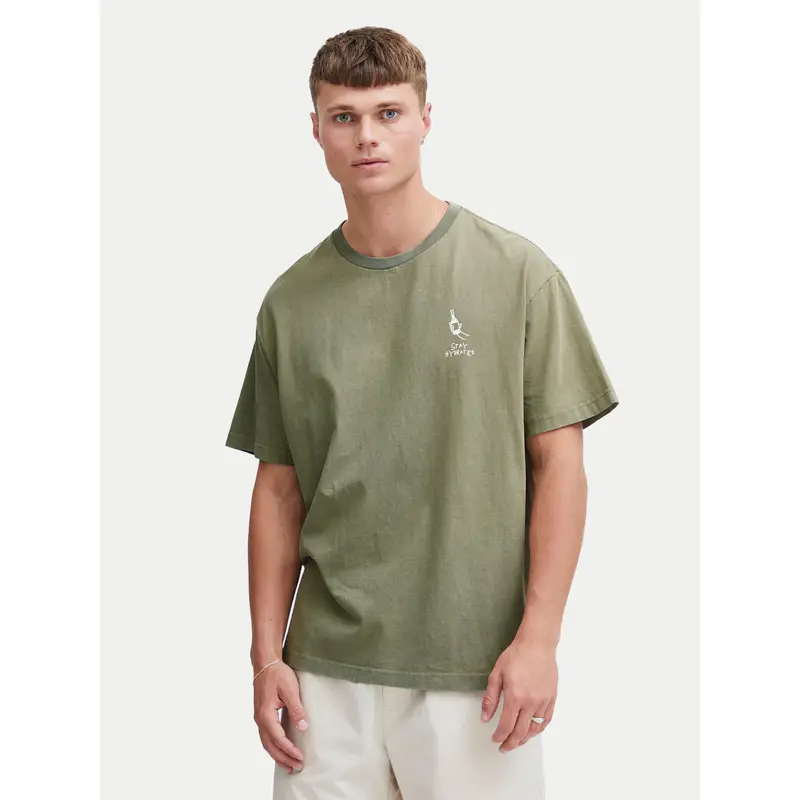 Solid T-shirt Verde 3204179