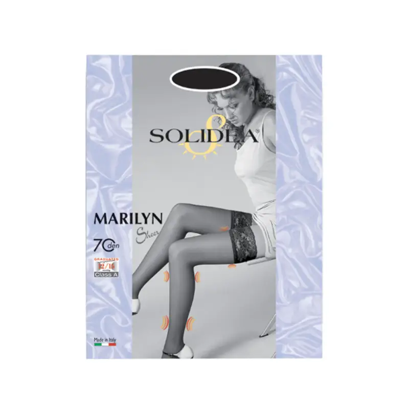 Marilyn 70 Den Sheer Autoreggenti Velate 12 15mmHg 2M Sabbia