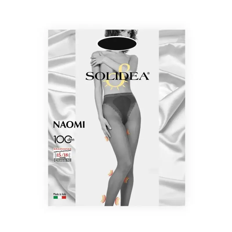 Naomi 100 Denari Collant velati Compressione 15 18mmHg Sabbia 1S