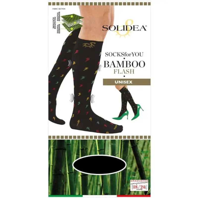 Socks For You Bamboo Flash Gambaletto 18 24 mmHg 3L Nero
