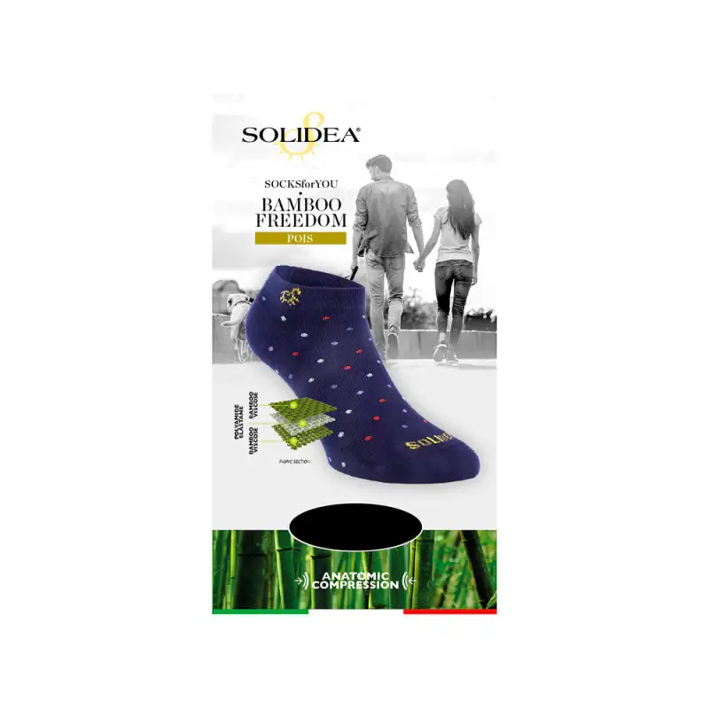 Socks for you Bamboo Freedom Pois Calzini Tessuto Traspirante Nero 4XL