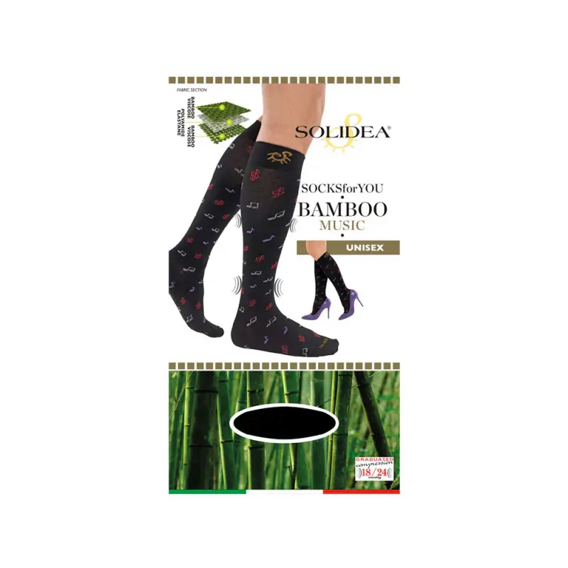 Socks For You Bamboo Music Gambaletti 18 24 mmhg 1S Grigio
