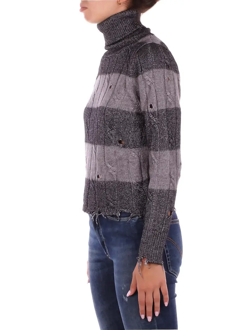 Maglia Donna SOLOTRE Nero argento miniatura 2