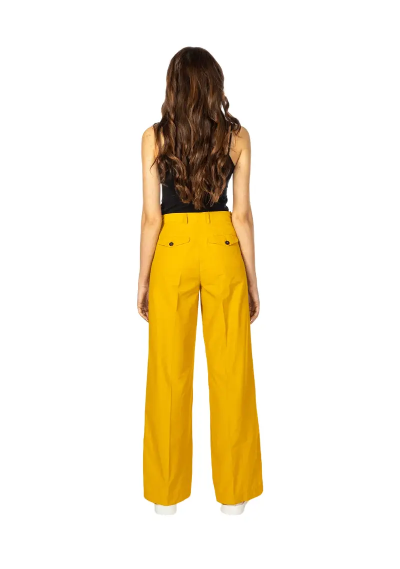 SOLOTRE - Pantalone Donna Giallo miniatura 3
