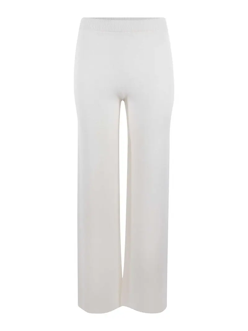 Pantaloni di lana Bianco