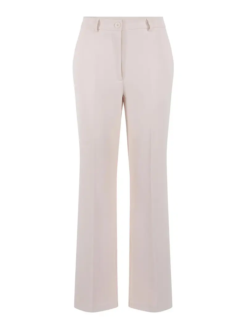 Pantaloni in miscela viscosa Beige