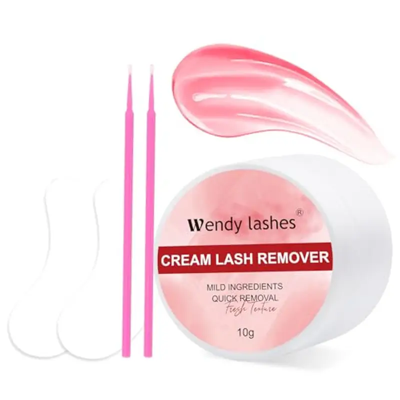 Solvente per Extension Ciglia 10g Rimuovi Ciglia Ad Azione Delicata E Rapida, Sicuro per Gli Occhi Sensibili, Rimuovi Colla per Ciglia per Extension(Rosso - Nessun Sapore)