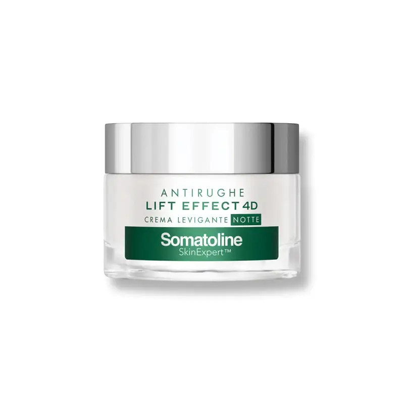 Lift Effect 4D Crema Levigante Notte Antirughe - Trattamento antietà pelli mature,Crema antirughe