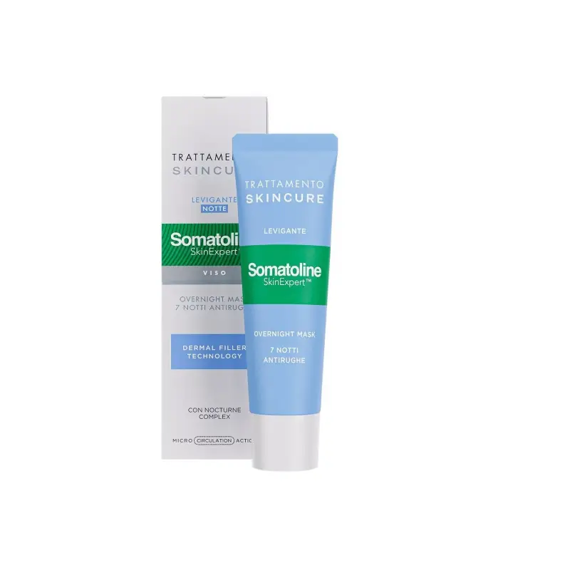 Skincure Overnight Mask Levigante - Trattamento antietà pelli mature,Crema antirughe,Maschera viso idratante
