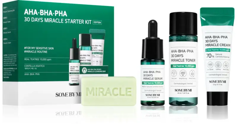AHA∙BHA∙PHA 30 giorni Miracle set per pelli problematiche, acne