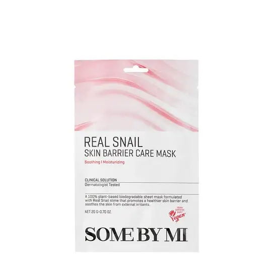 Real Snail Skin Barrier maschera viso idratante per tutti i tipi di pelle