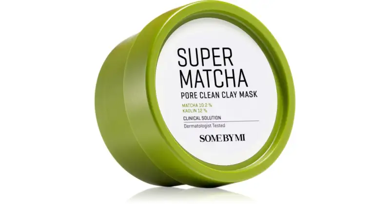 Super Matcha Pore Clean maschera detergente all'argilla viso per chiudere i pori 100 g