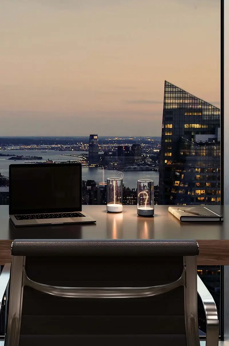 lampada da tavolo wireless Pulse Nero miniatura 3