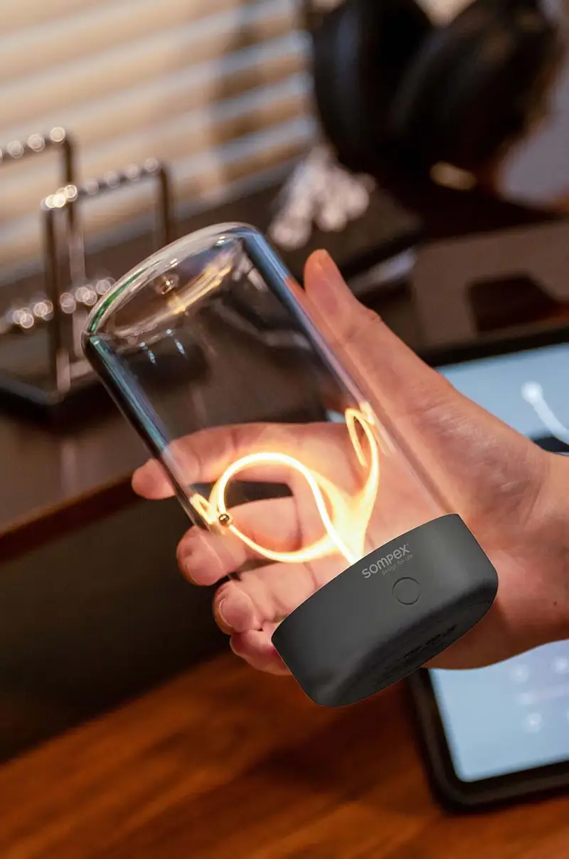 lampada da tavolo wireless Pulse Nero miniatura 5