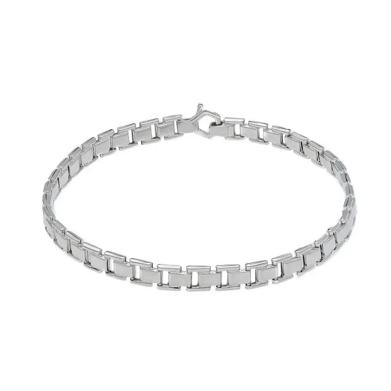 Bracciale Uomo - Oro Bianco - Songa Antonio