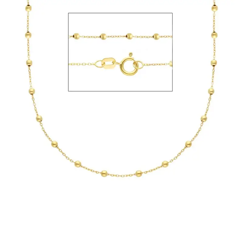 Catena Girocollo In Oro Giallo 18 Carati 40Cm - Songa Antonio