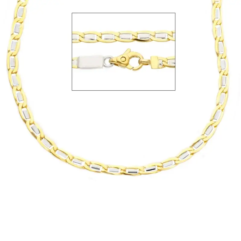 Catena - Girocollo - Oro Giallo E Bianco - Songa Antonio