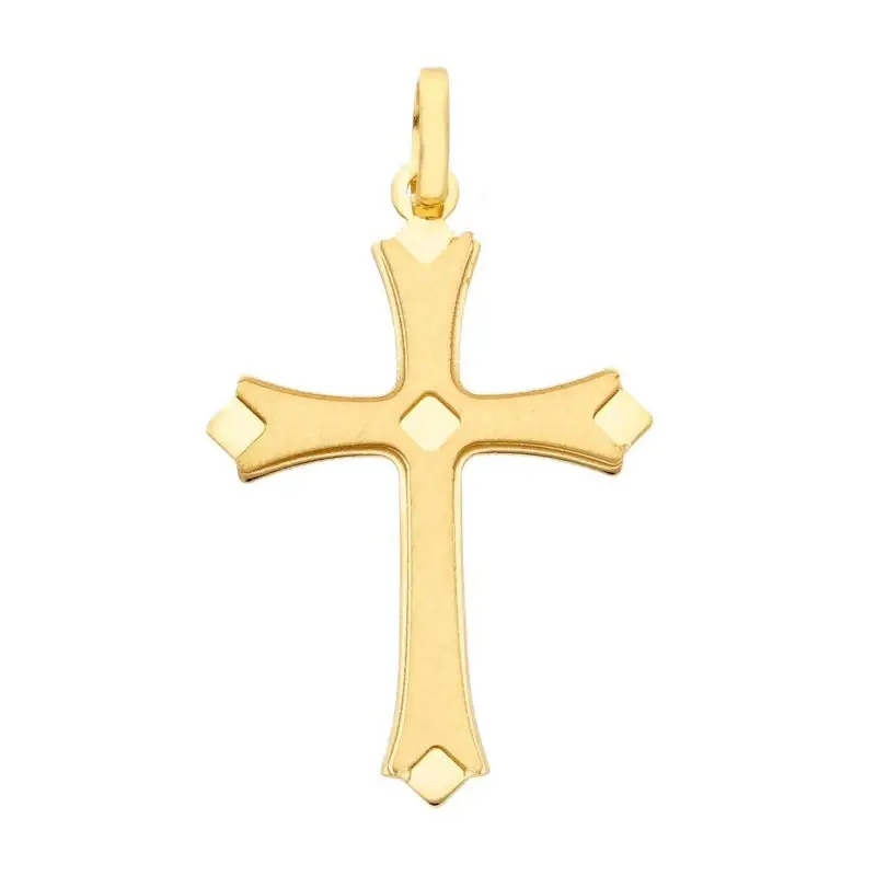 Croce In Oro Giallo 18 Carati - Gioiello Religioso Songa Antonio