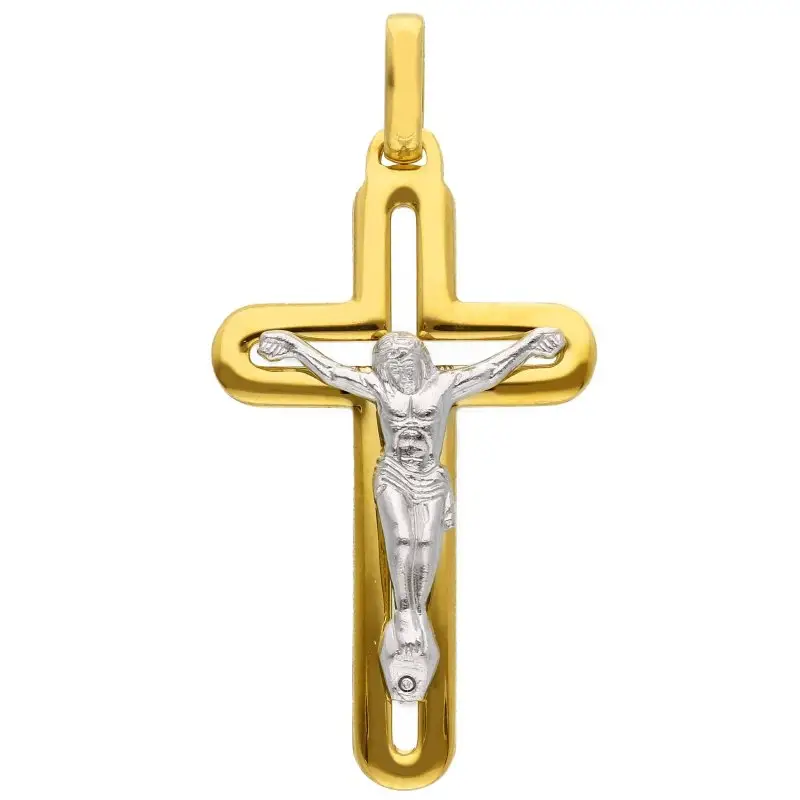 Croci In Oro Giallo E Bianco - Songa Antonio