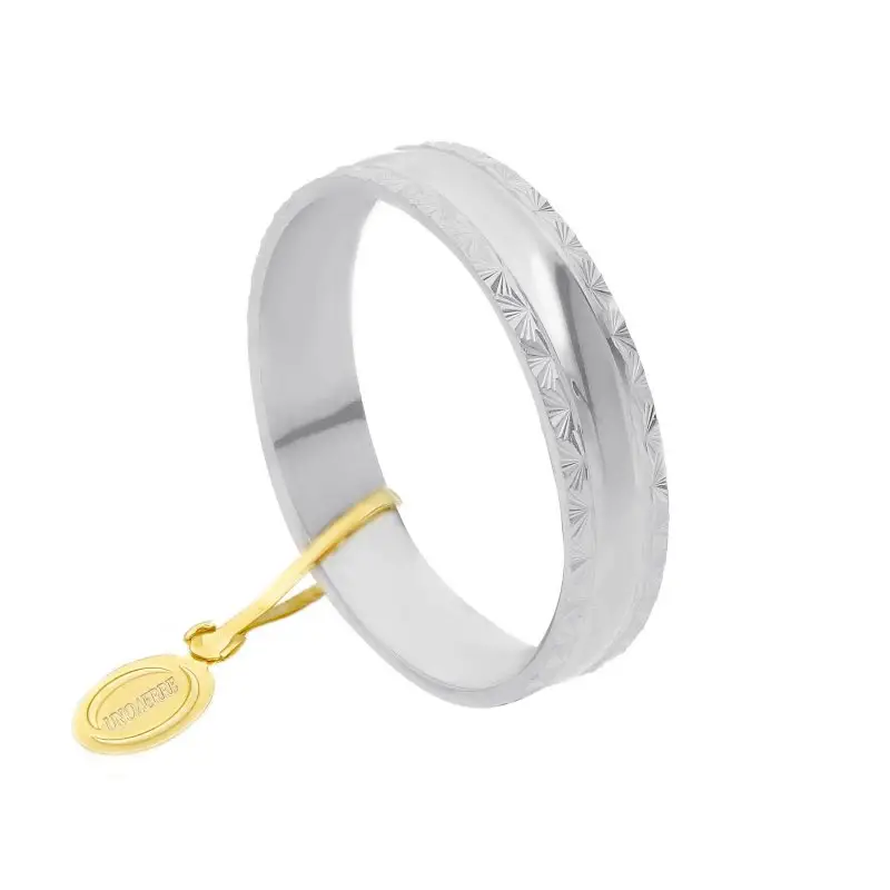 Fedi Nuziali In Oro Bianco 18 Carati - Songa Antonio