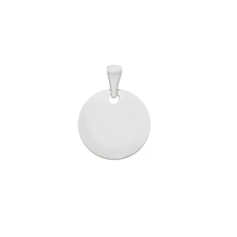 Medaglia In Oro Bianco 18 Ct Ø 14Mm - Songa Antonio