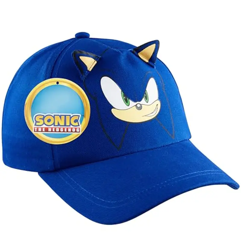 SONIC THE HEDGEHOG Cappello Bambino al Culmine Berretto Baseball Knuckles Shadow Tails Cappellino con Visiera Regalo
