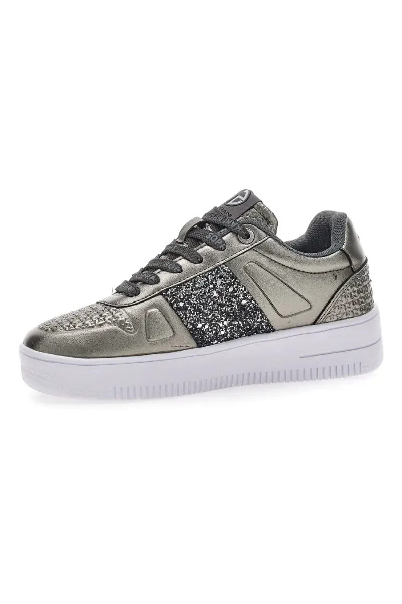 Sneakers Flatform Soprani Jimmy Glitter Piombo [GRIGIO] miniatura 3