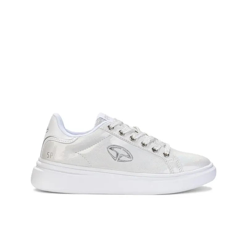 Sneakers bianche con logo laterale