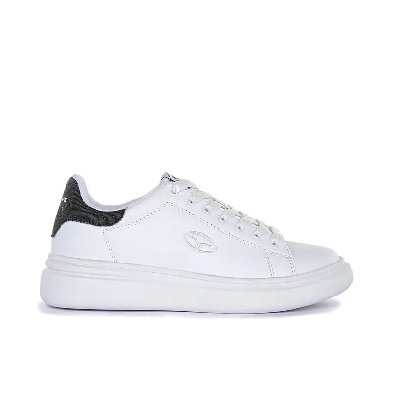 Sneakers bianche con logo laterale