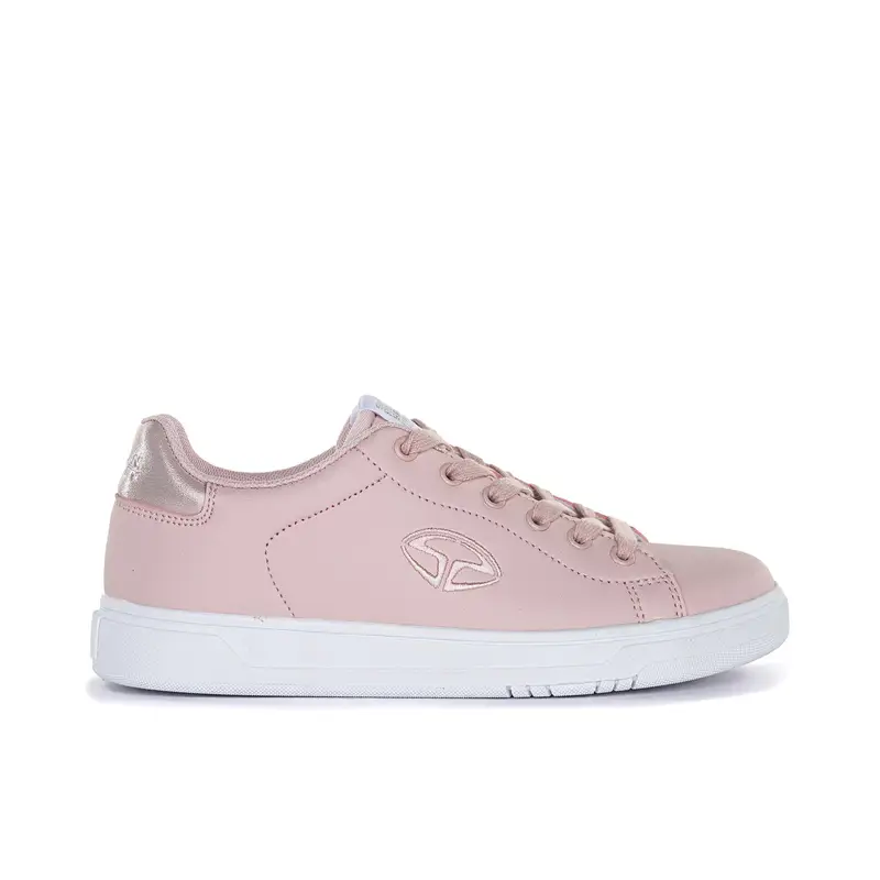 Sneakers rosa con logo laterale