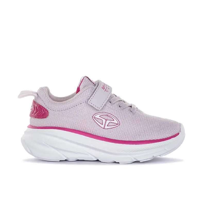 Sneakers rosa da bambina con suola chunky