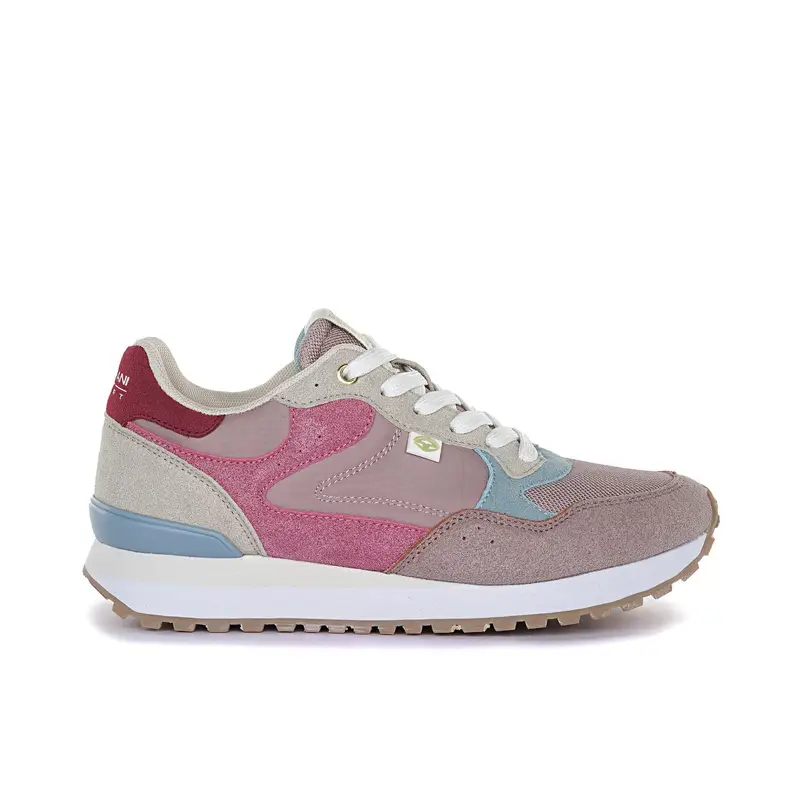 Sneakers rosa da donna con lacci