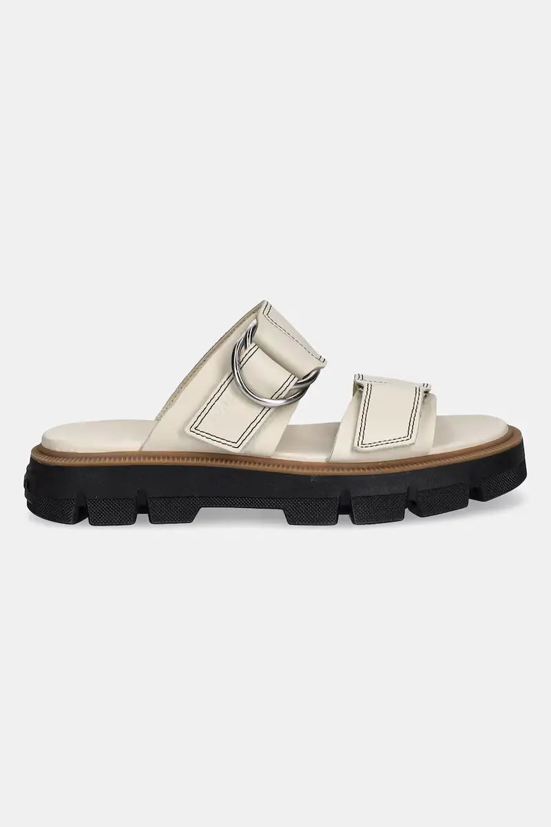 infradito in pelle REIN CB SLIDE donna colore beige 2113111191 miniatura 2
