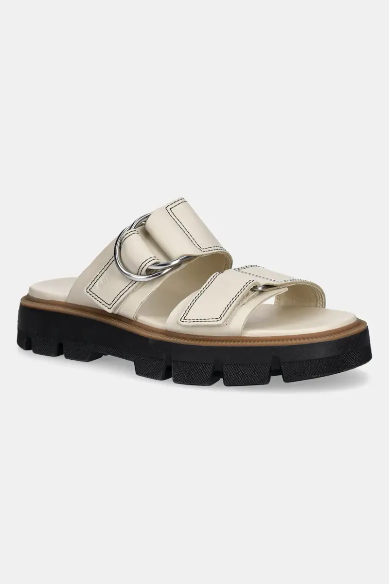 infradito in pelle REIN CB SLIDE donna colore beige 2113111191