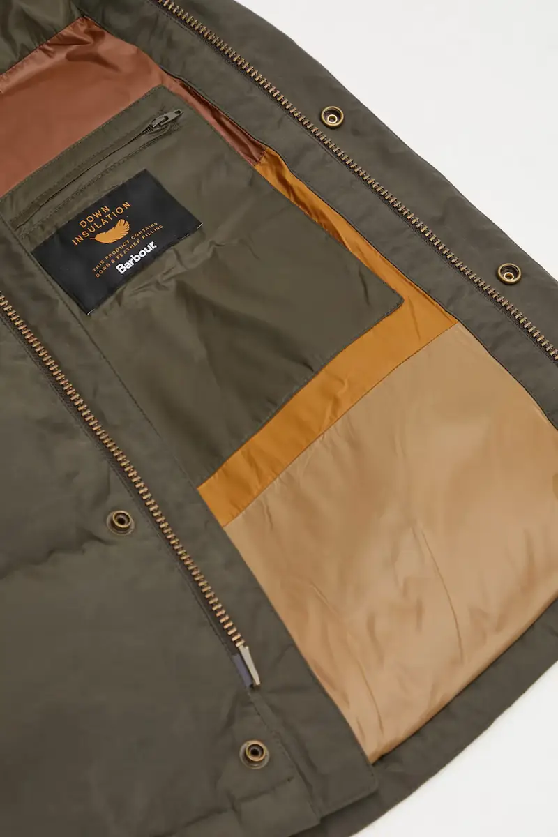 piumino Sorel x Barbour OS Transport Wax Puffer colore verde A100153733 miniatura 5