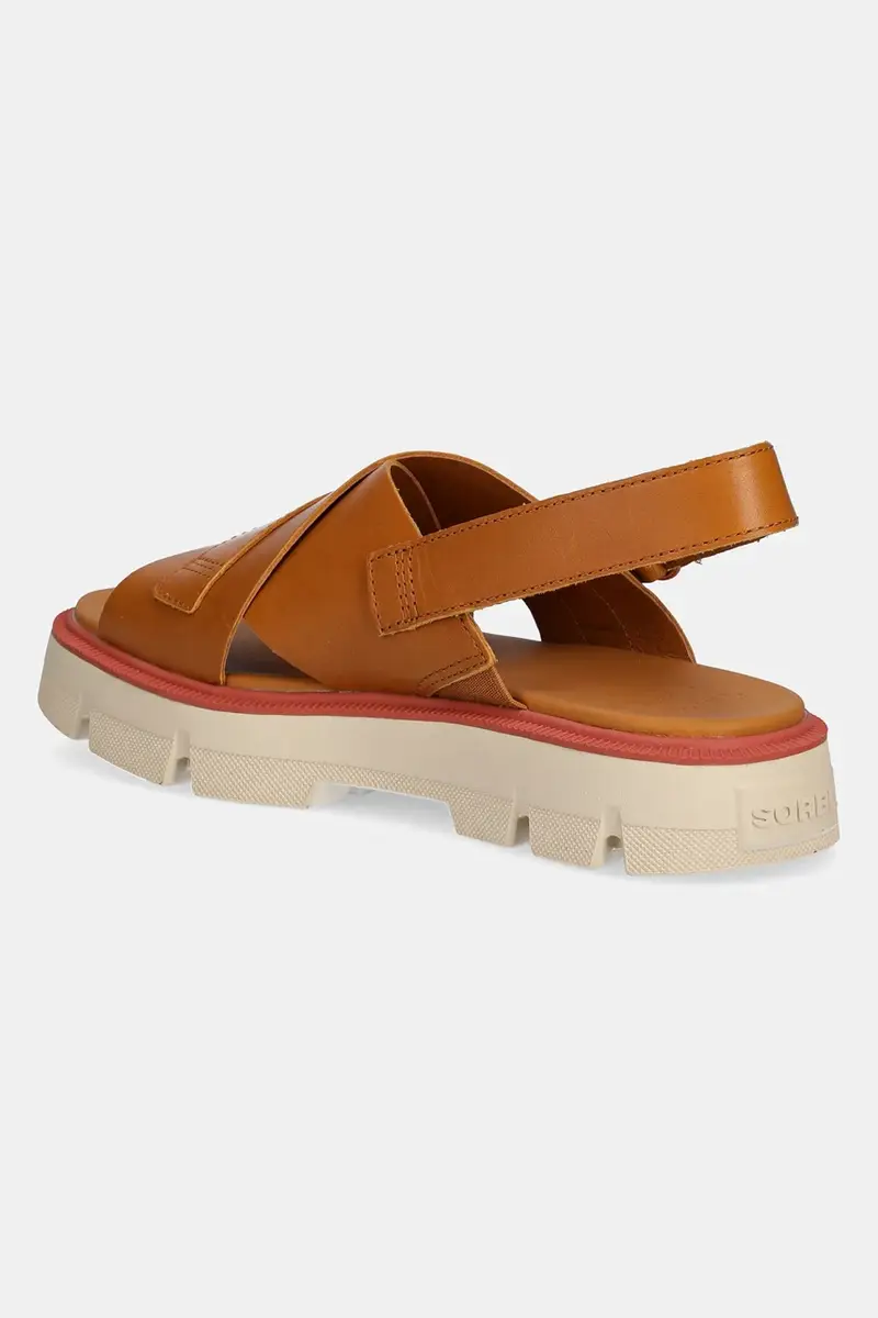 sandali in pelle REIN CB CRISSCROSS donna colore marrone 2114141708 miniatura 3