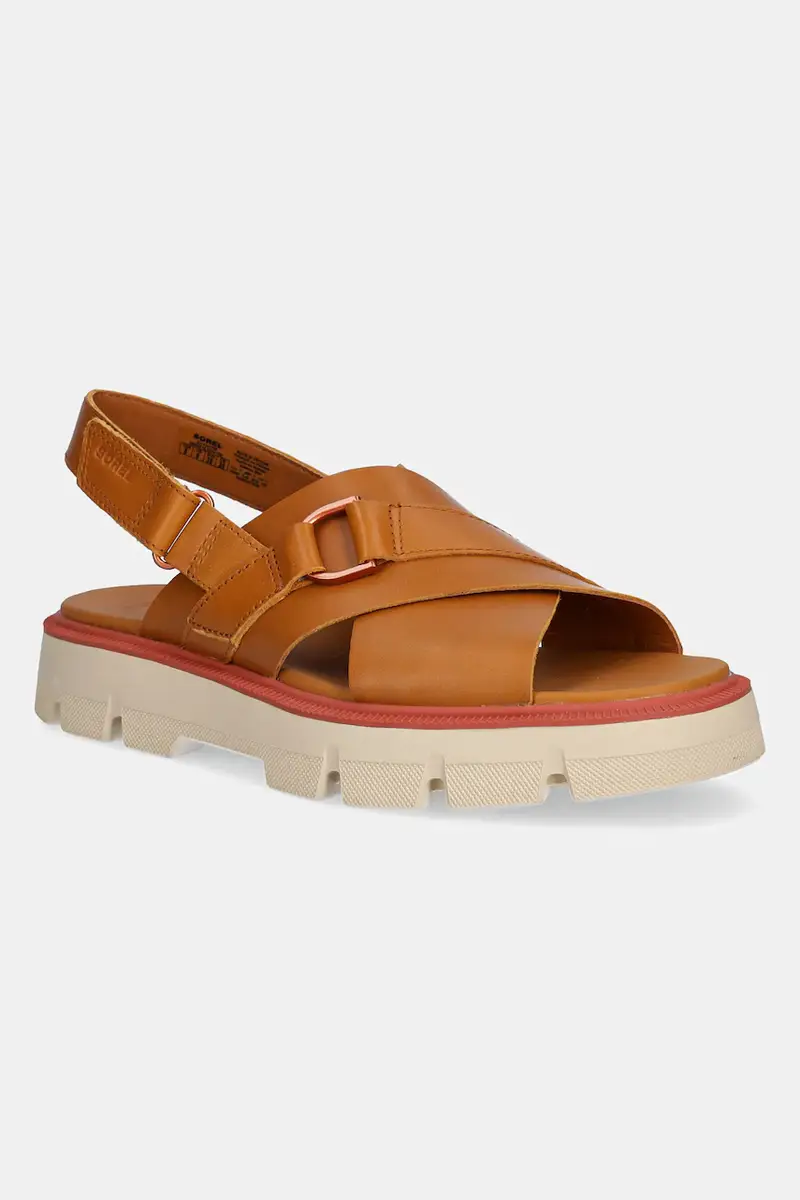 sandali in pelle REIN CB CRISSCROSS donna colore marrone 2114141708