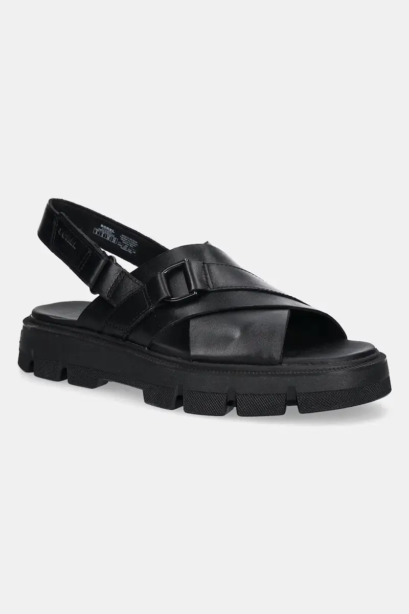 sandali in pelle REIN CB CRISSCROSS donna colore nero 2114141010