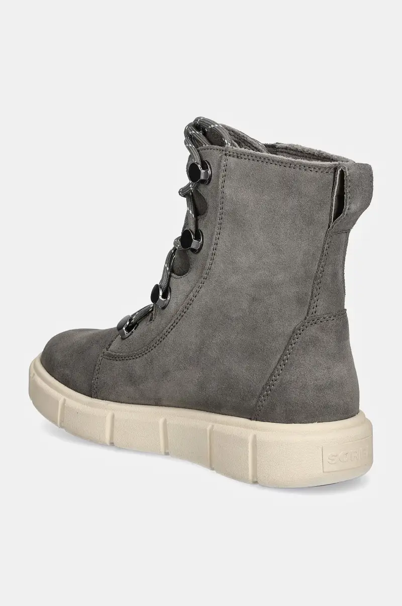 stivaletti alla caviglia in camoscio SOREL EXPLORER III JOAN Grigio miniatura 3