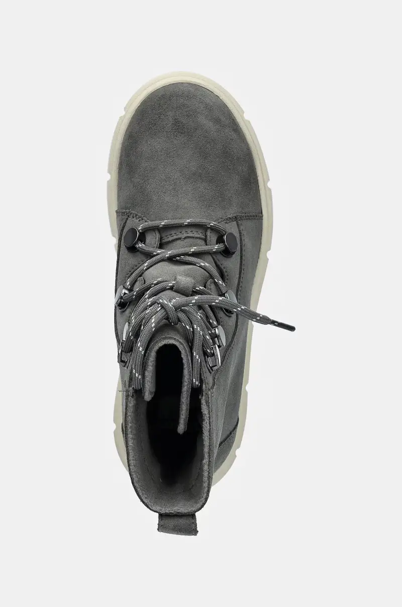 stivaletti alla caviglia in camoscio SOREL EXPLORER III JOAN Grigio miniatura 4